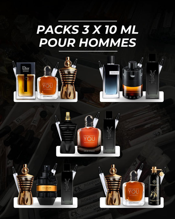 Packs Hommes – 3 x 10 ml