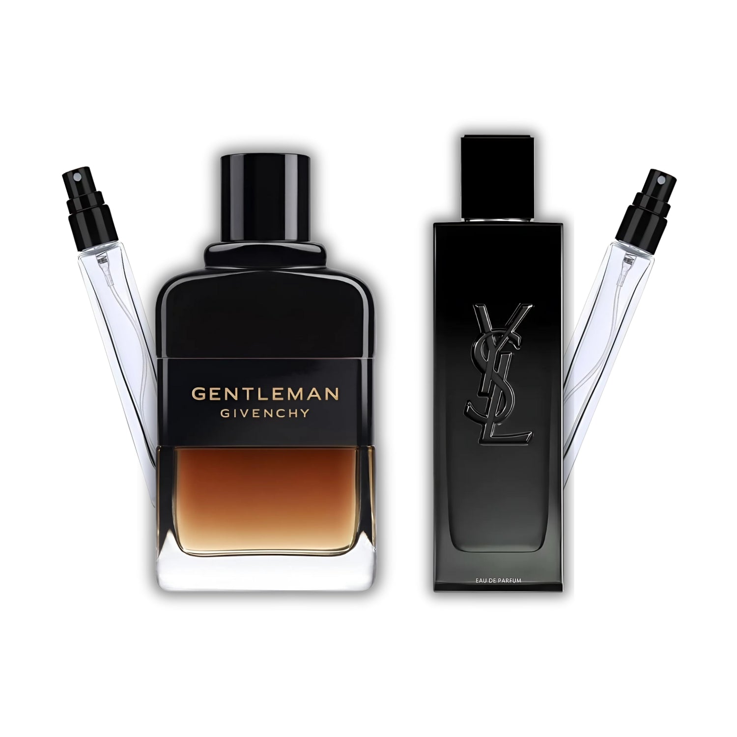 Pack 2 × 10 ml (Givenchy Réservée Privée + YSL MYSLF)