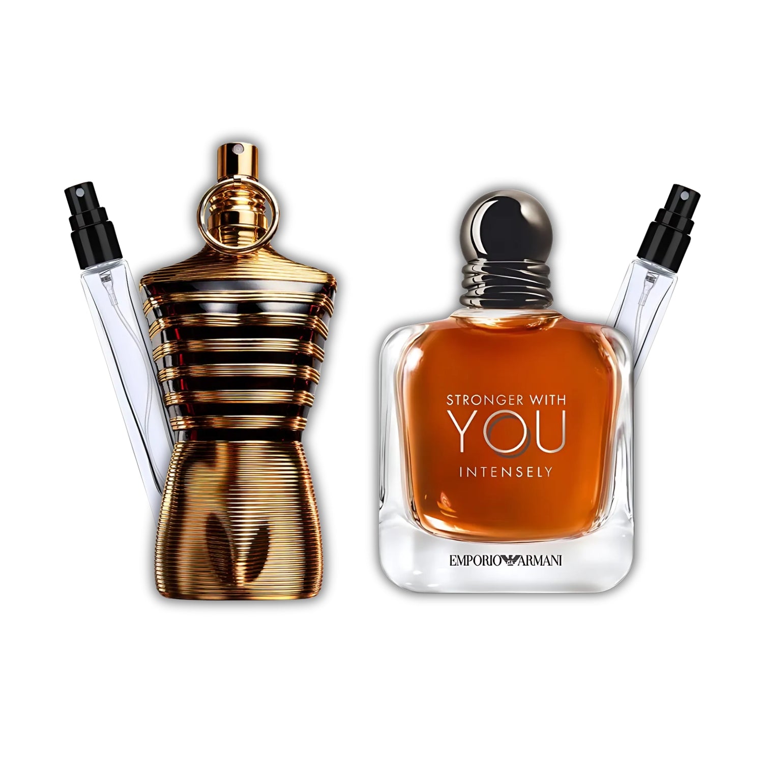 Pack 2 × 10 ml (Stronger With You Intensely + Le Male Elixir)