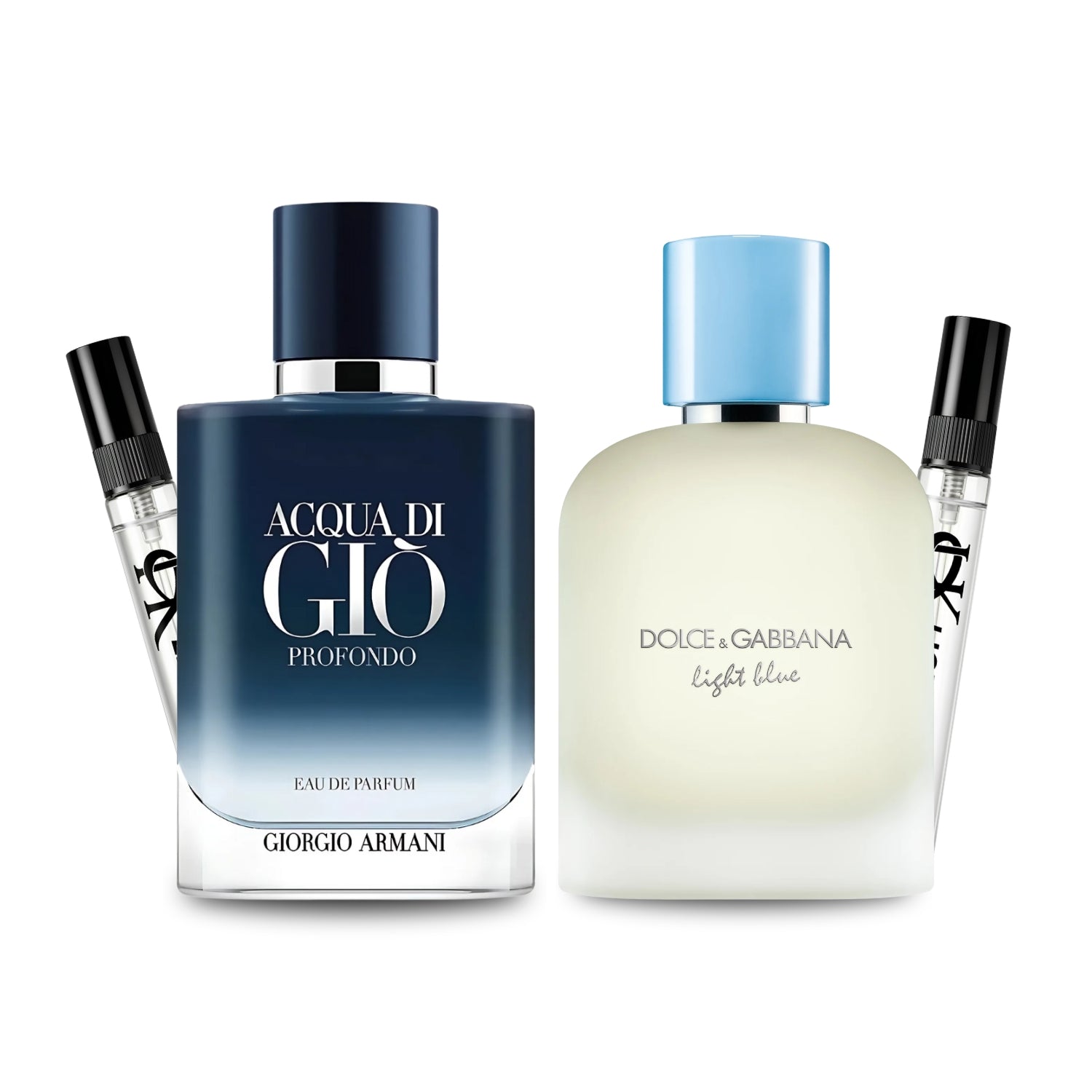 Pack 2 × 10 ml (Acqua di Giò Profondo + Light Blue pour Homme)