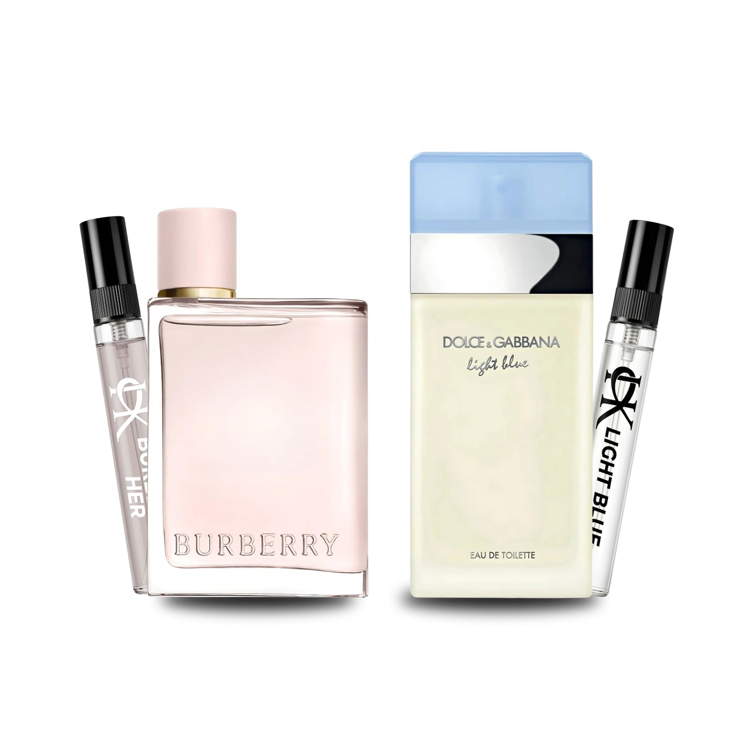 Pack 2 × 10 ml (Burberry Her + Light Blue Eau de Toilette)