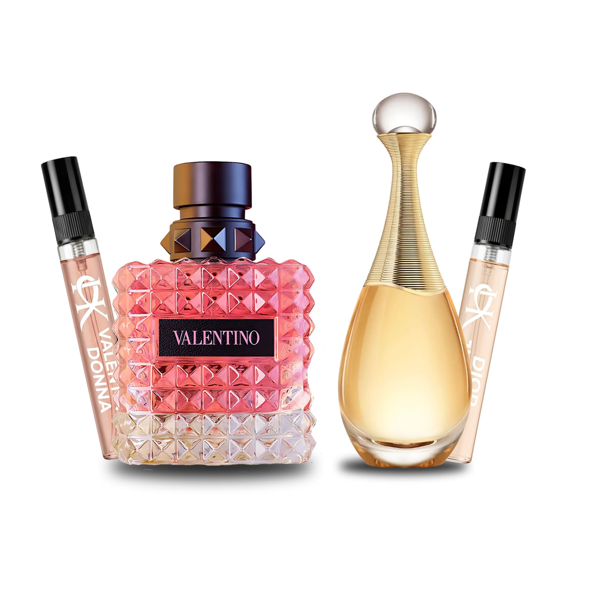 Pack 2 × 10 ml (Donna Eau de Parfum + J'adore Eau de Parfum)