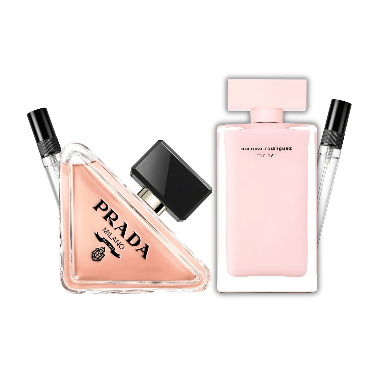Pack 2 × 10 ml (Narciso Rodriguez For Her + Prada Paradoxe)