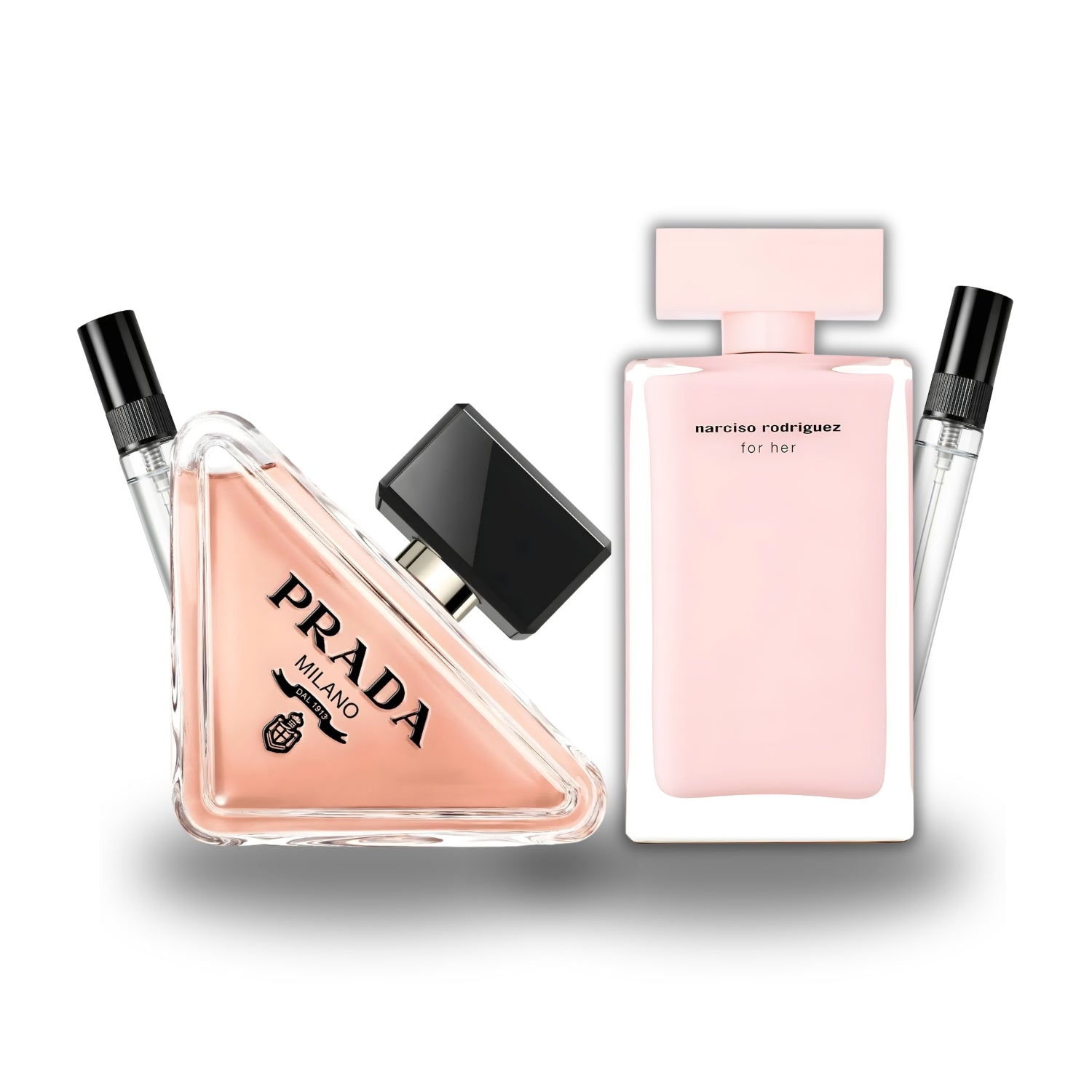 Pack 2 × 10 ml (Narciso Rodriguez For Her + Prada Paradoxe)