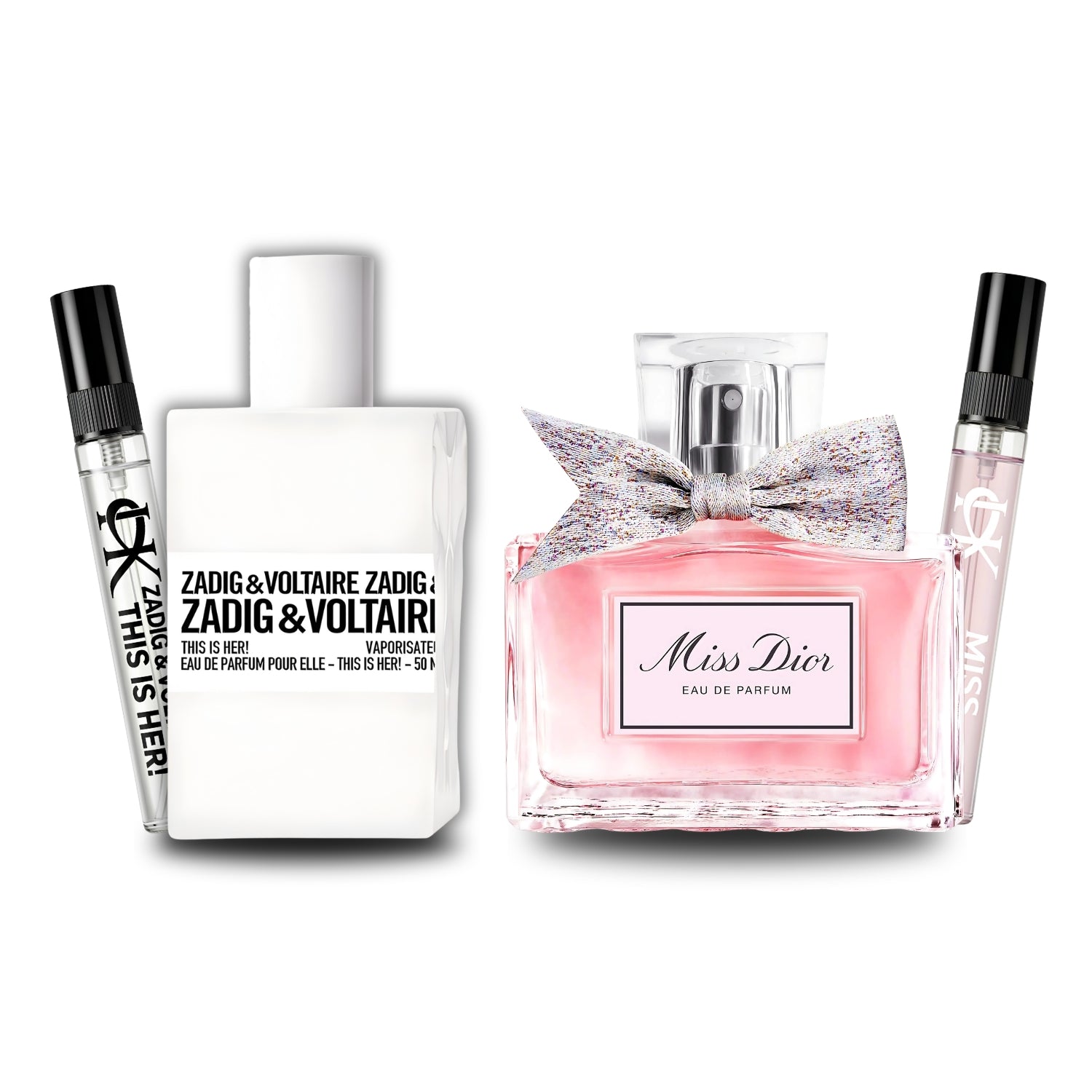 Pack 2 × 10 ml (Zadig This is Her! + Miss Dior Eau de Parfum)