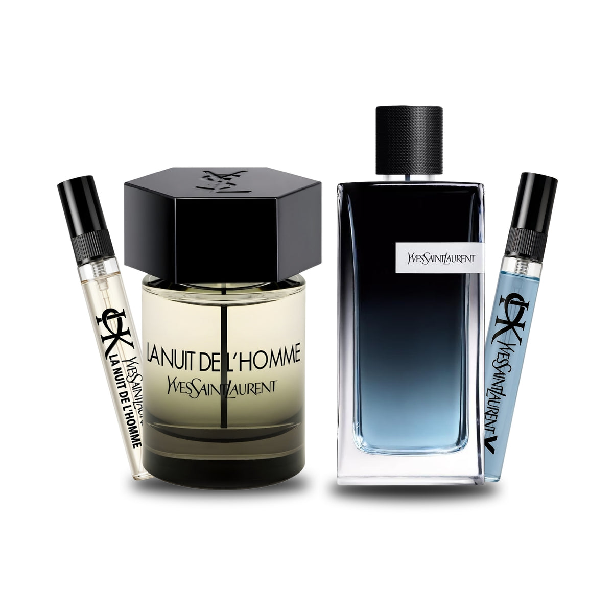 Pack 2 × 10 ml (La Nuit de L'Homme + Y Eau de Parfum)