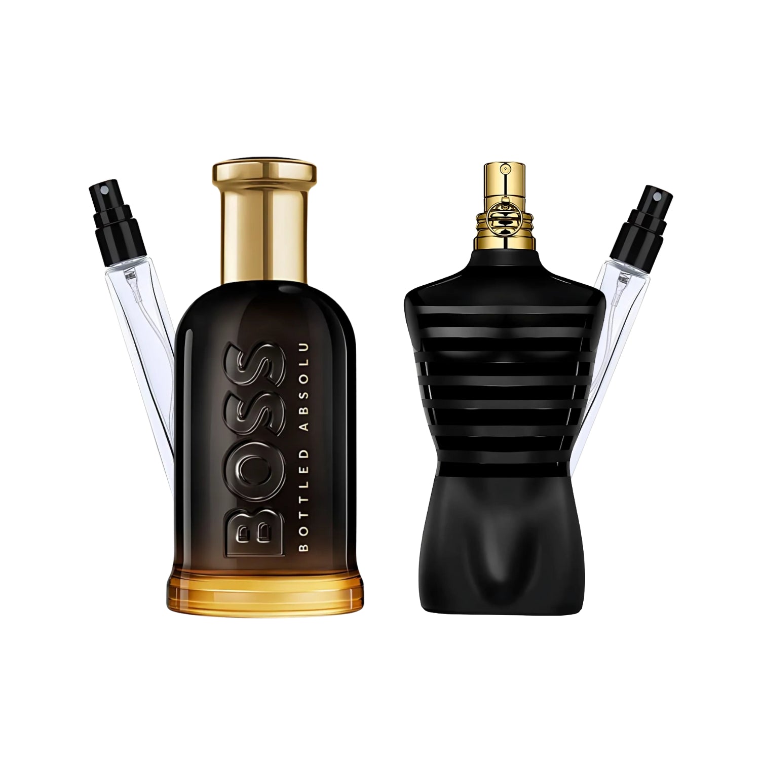 Pack 2 × 10 ml (Boss Bottled Absolu + Le Male Le Parfum)