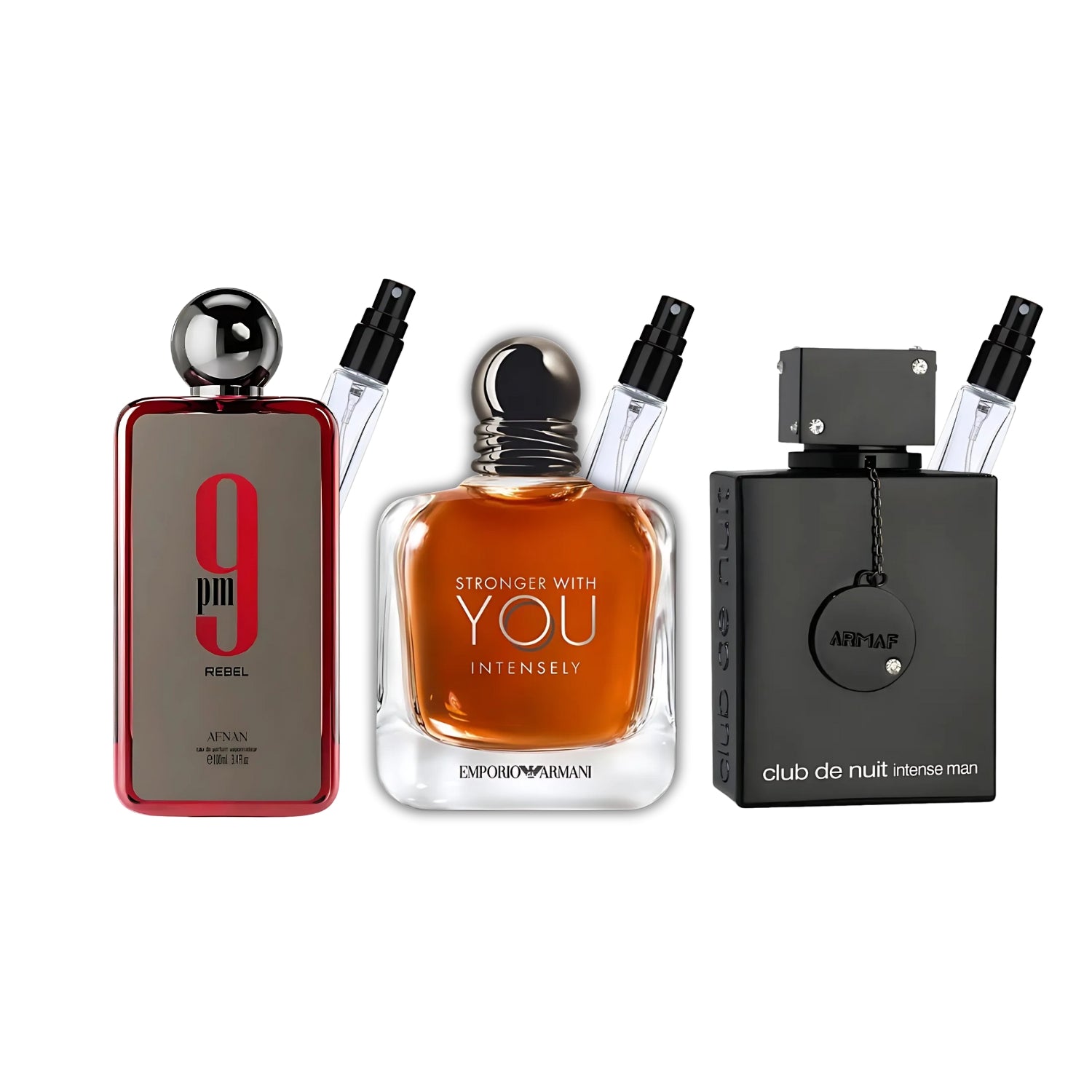 The Daily Gentleman – Pack 3 × 10 ml (9PM Rebel + Stronger With You Intensely + Club de Nuit Parfum)