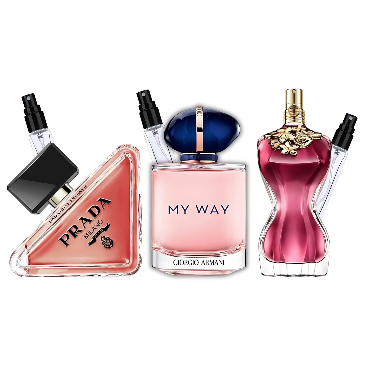 Trilogie Féminine – Pack 3 × 10 ml (Prada Paradoxe Intense + My Way + La Belle)